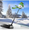 Tenna Tops Snowman Car Antenna Topper (Green) / Dashboard Buddy (Auto Accessory) 